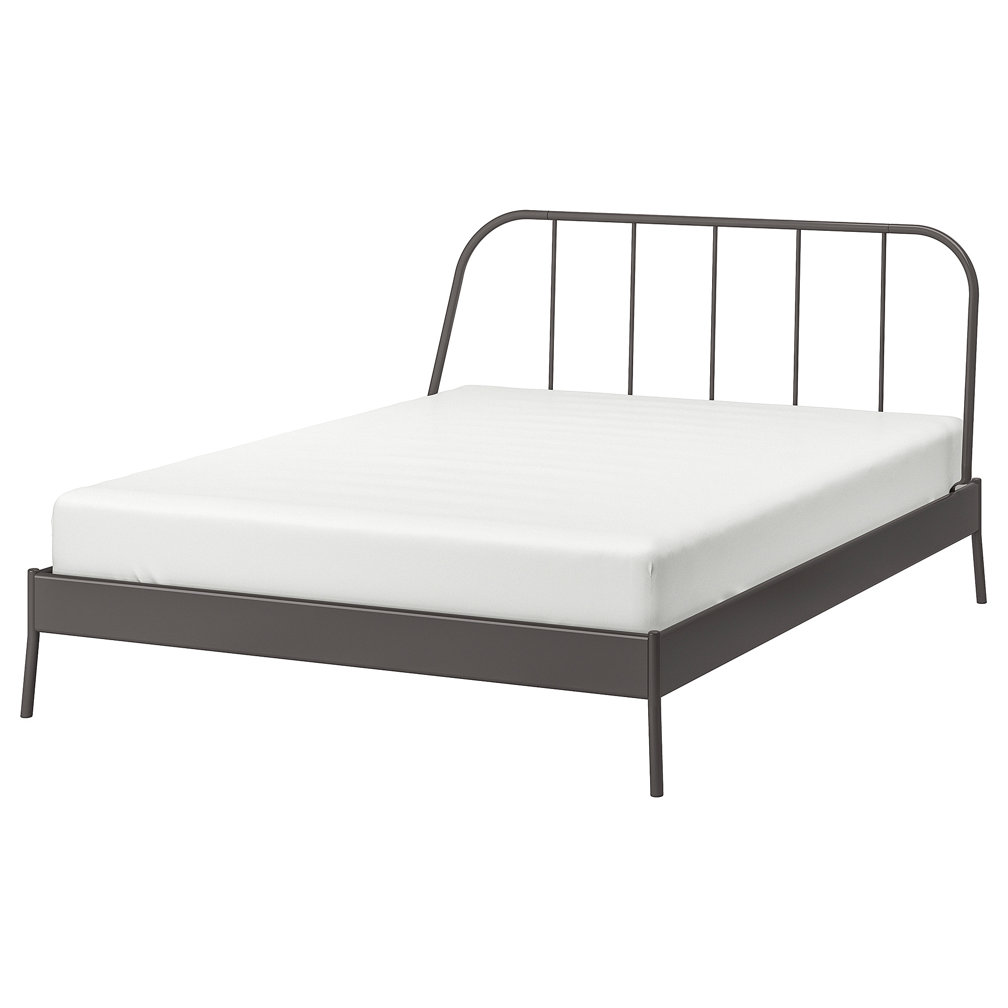KOPARDAL Bed frame, gray, Luröy, Queen IKEA