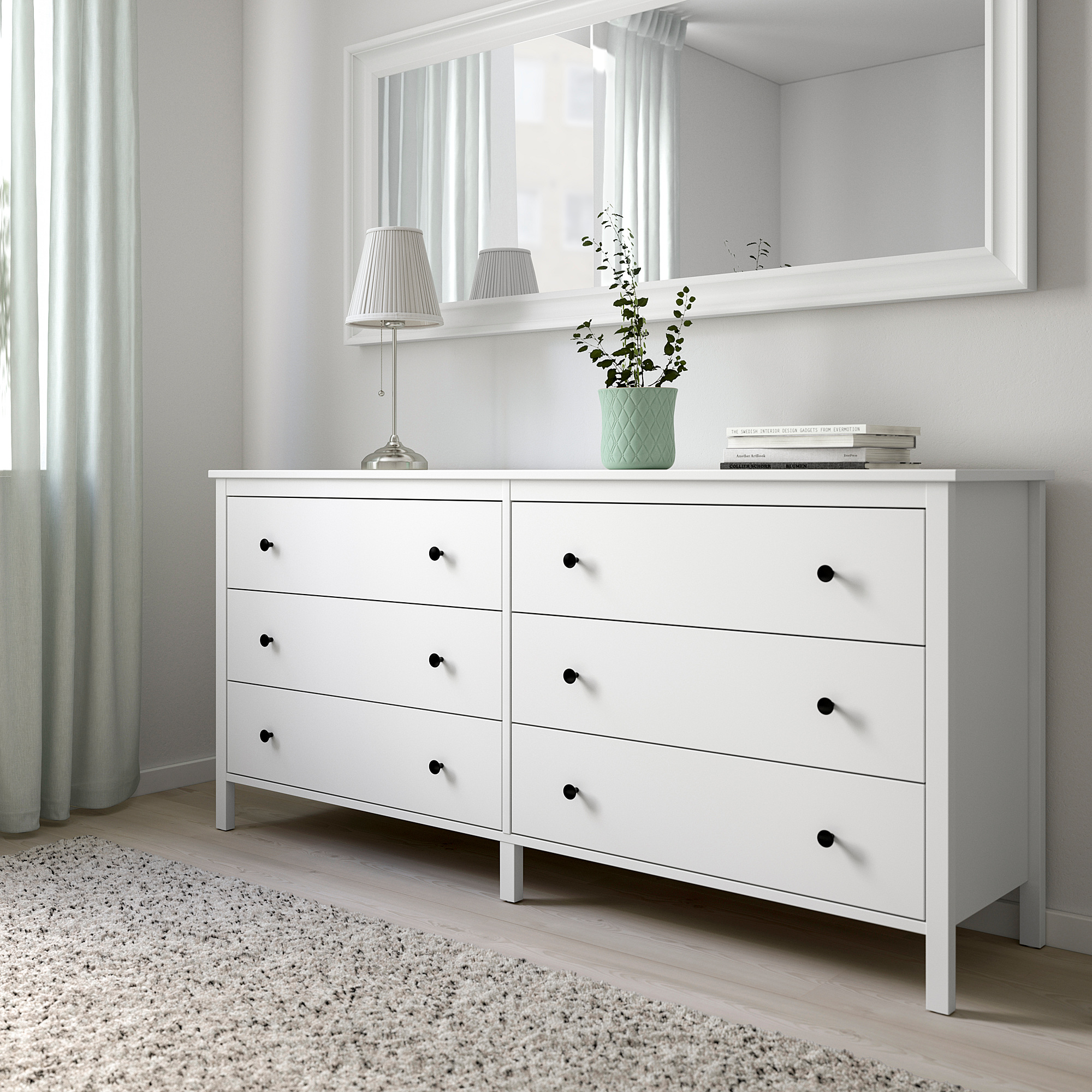 KOPPANG 6-drawer dresser, white, 67 3/4x32 5/8 "