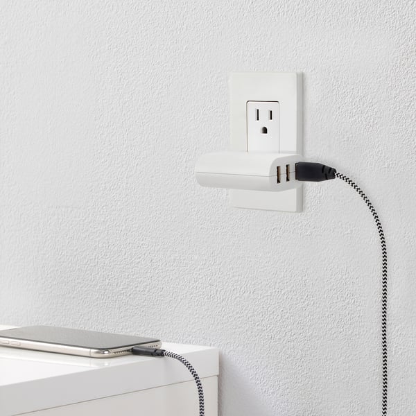 KOPPLA 3port USB charger, white IKEA