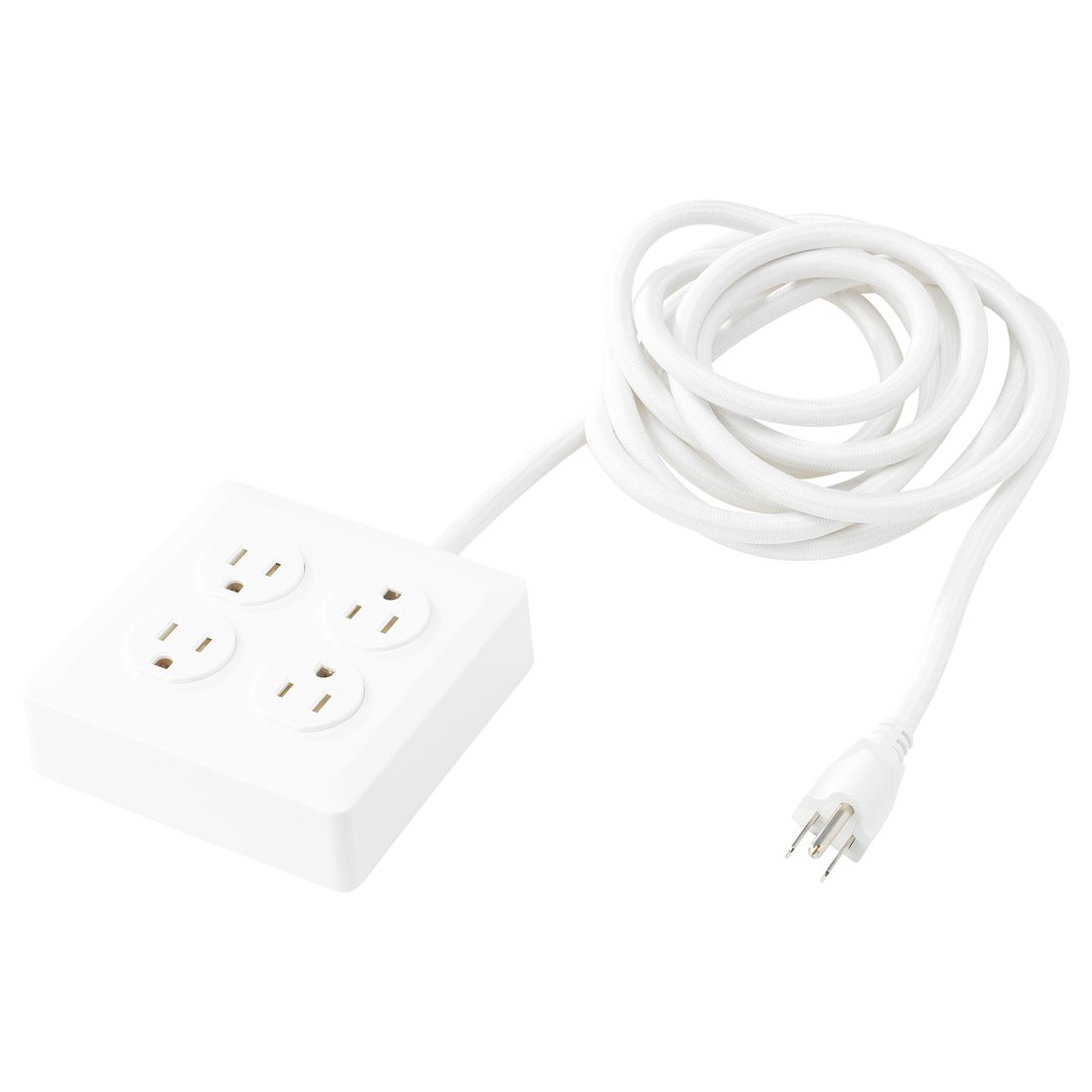 KOPPLA 4 outlet power strip, grounded, white IKEA