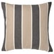 KORALLBUSKE Cushion cover, anthracite beige/stripe pattern, 20x20 "