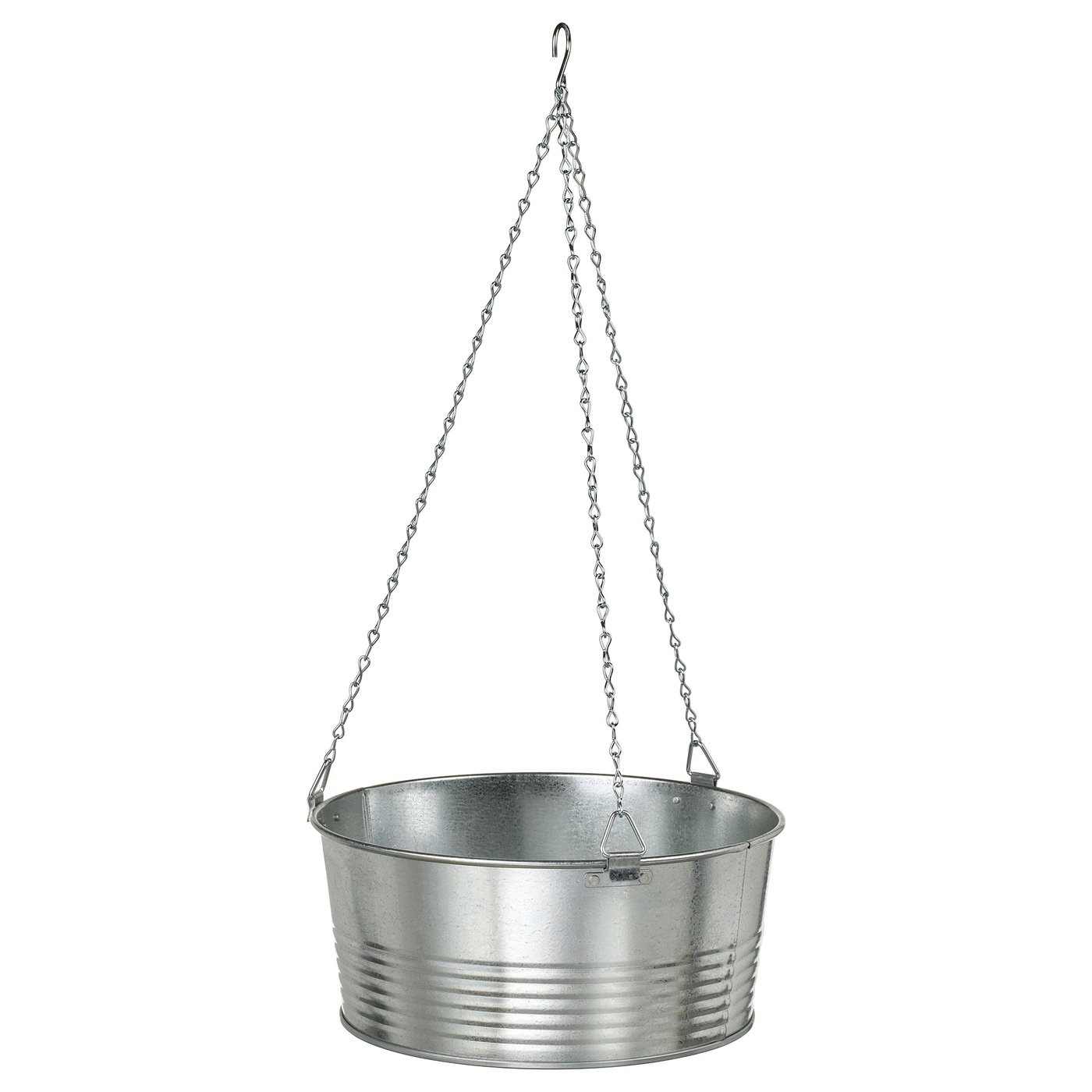 Hanging Planter, Indoor/Outdoor/Galvanized