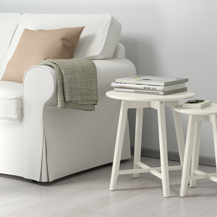 KRAGSTA Nesting tables, set of 2, white - IKEA US