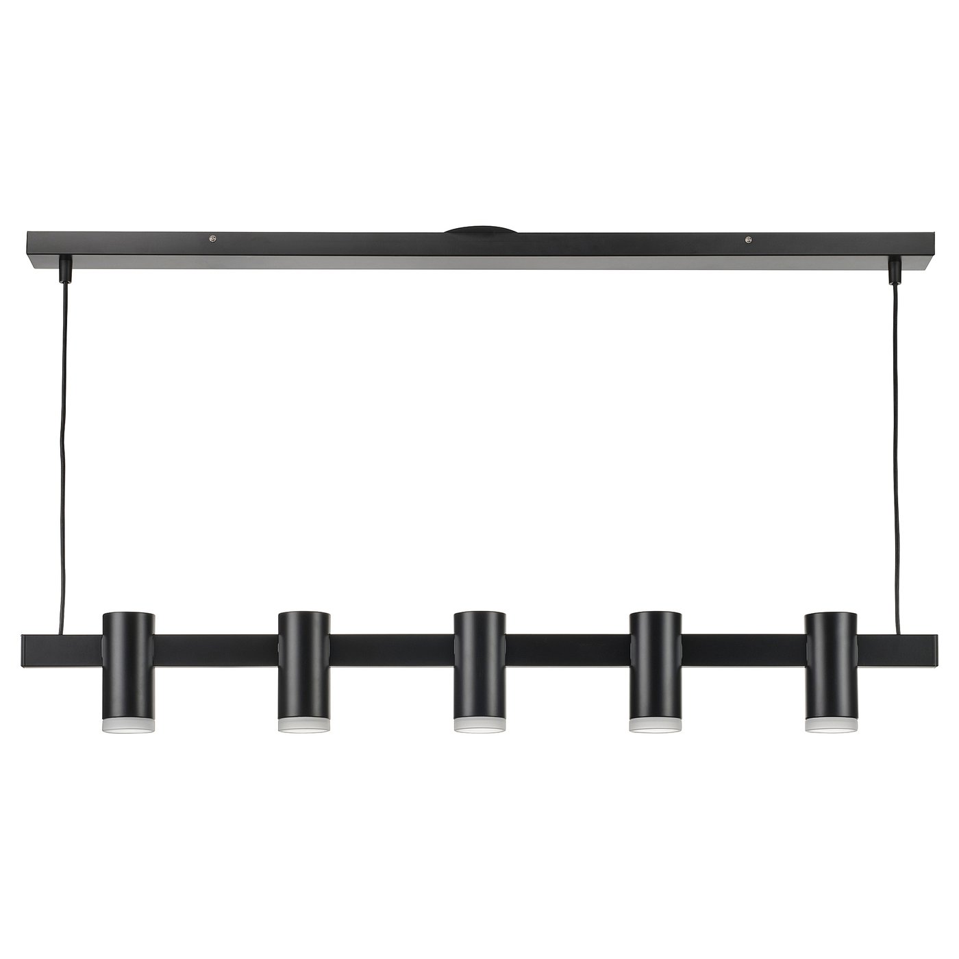 Pendant Lamp With 5 Lights, Black