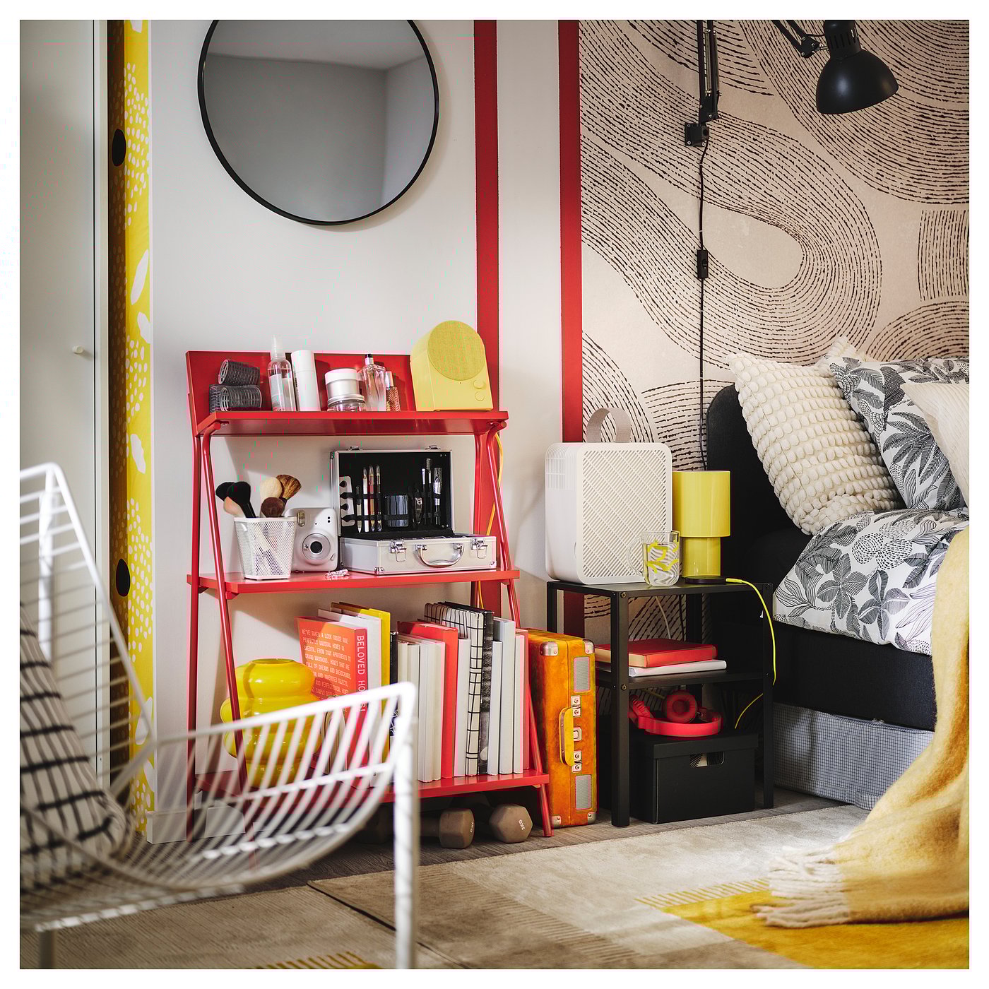 KRÖNIKÖR open storage, red, 233/4x133/4x355/8