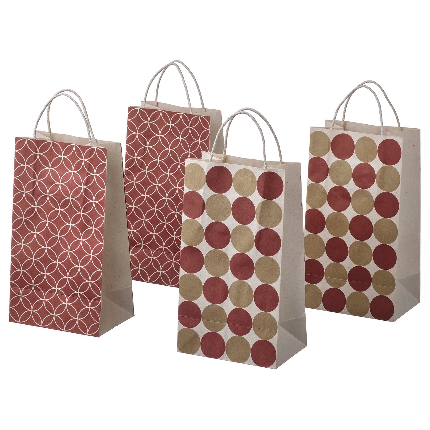 KRÖSAMOS Gift bag, mixed colors/mixed patterns, 6 ¾x13 ½" - IKEA