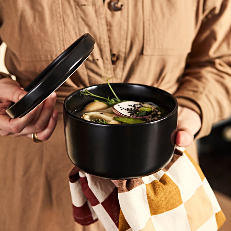 KRÖSAMOS Serving bowl, black, 6" IKEA