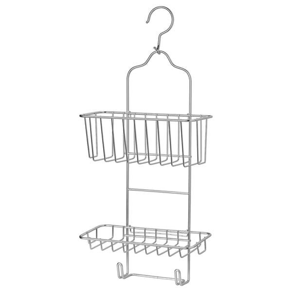 KROKFJORDEN Shower caddy, two tiers, zinc plated, 9 ½x20 ¾ - IKEA