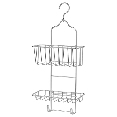 KROKFJORDEN shower caddy, two tiers, zinc plated, 9 ½x20 ¾" IKEA