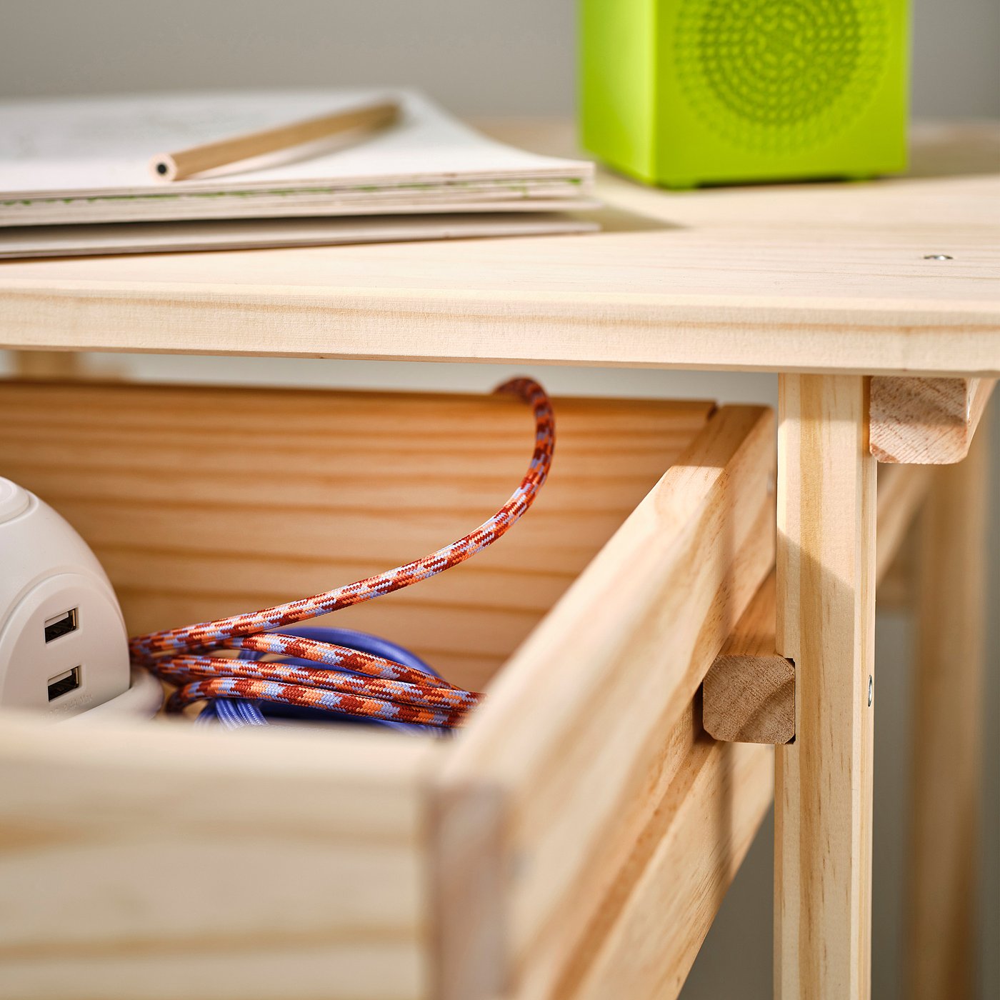 KRONÖREN nightstand, pine, 153/8x125/8x215/8
