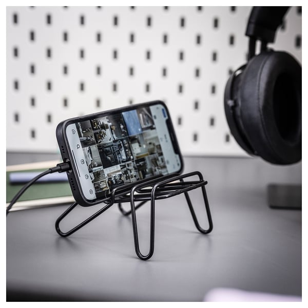 Convenient Hands-free Viewing, Black Table Cell Phone Stand Holder