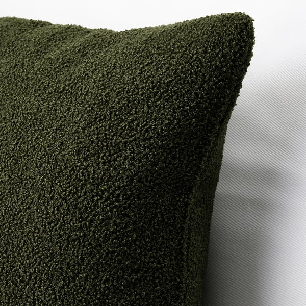KRYDDBUSKE Cushion cover, dark green, 20x20" IKEA