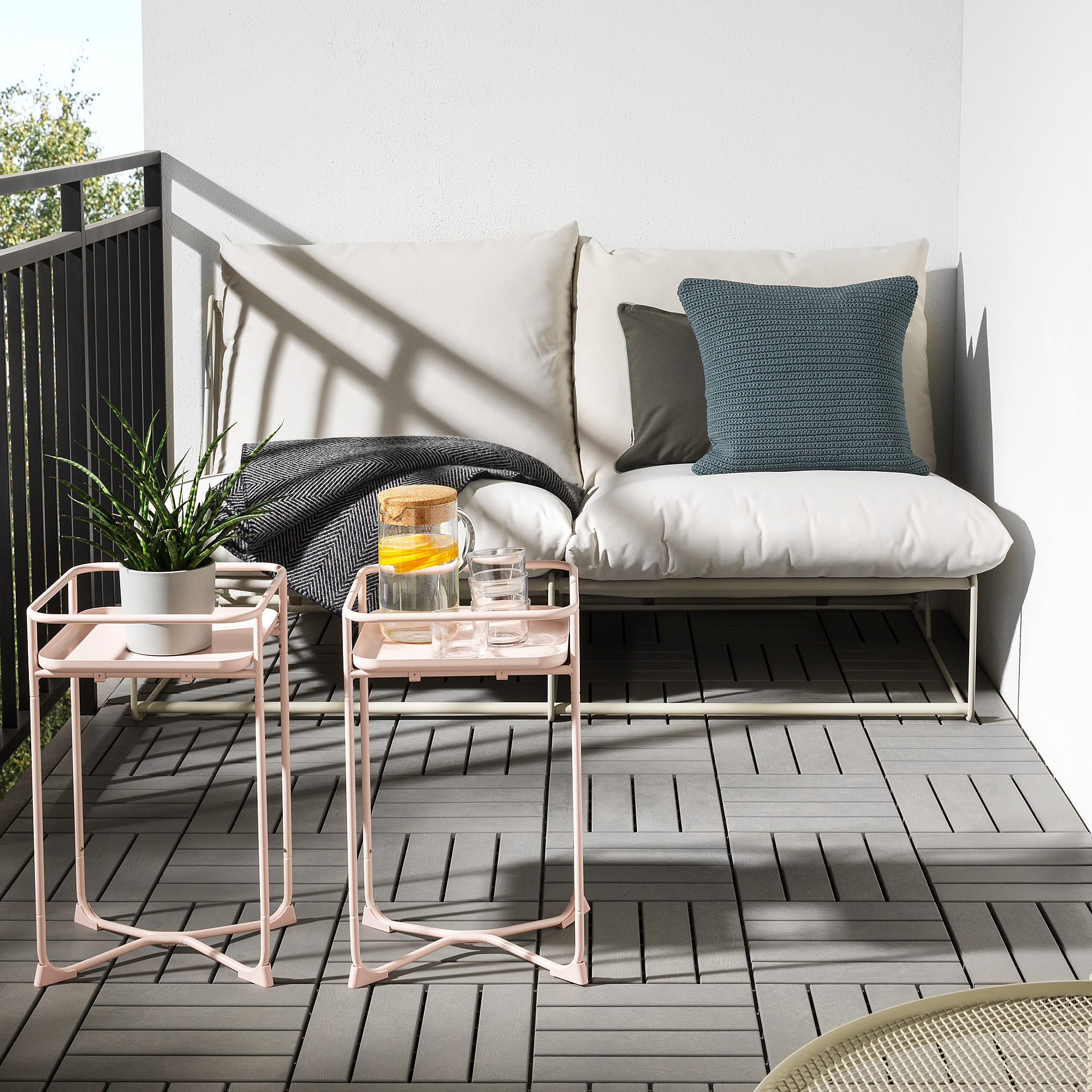 KRYDDPEPPAR Plant stand, indoor/outdoor pink IKEA