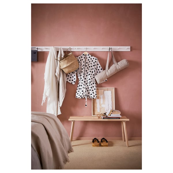 Kubbis Rack With 7 Hooks White Ikea