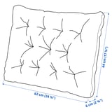 KUDDARNA Back cushion, outdoor, beige, 24 3/8x17 3/8 "