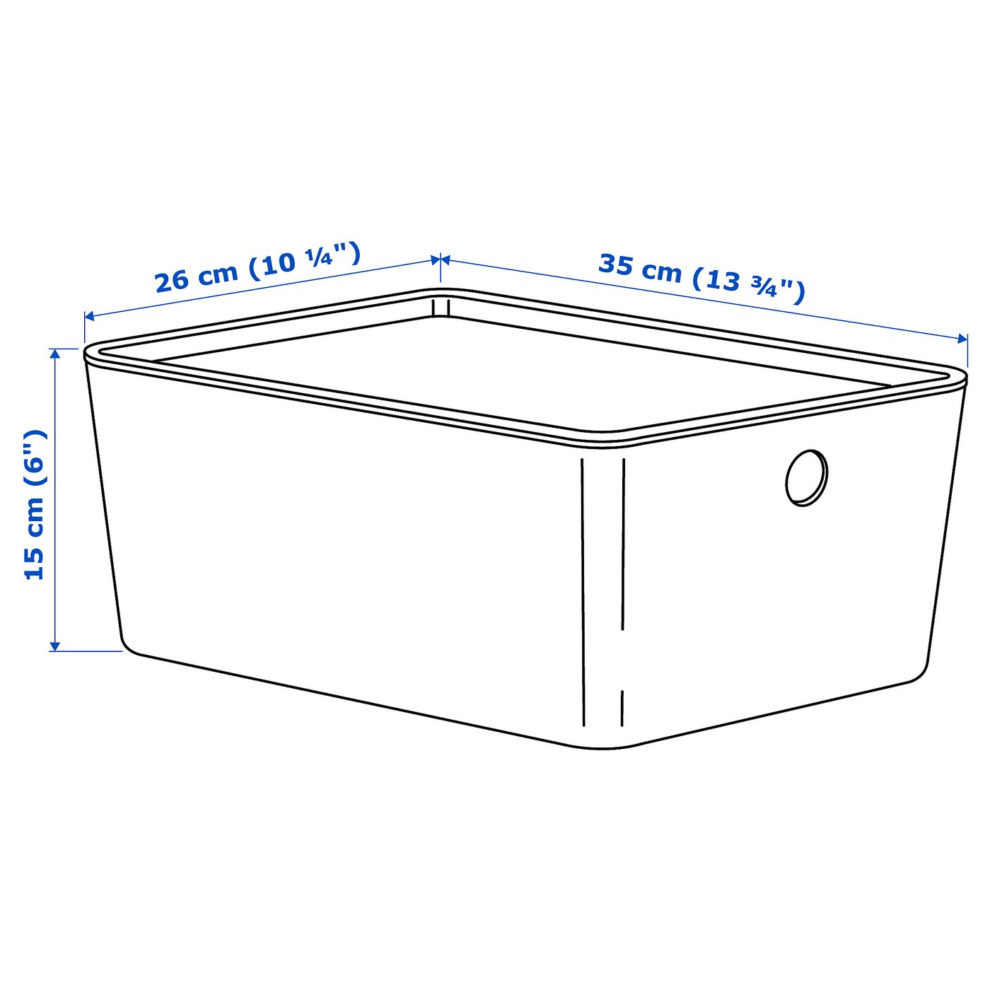 Box with lid, black-blue 4