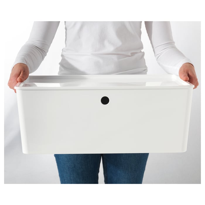 kuggis box with lid white