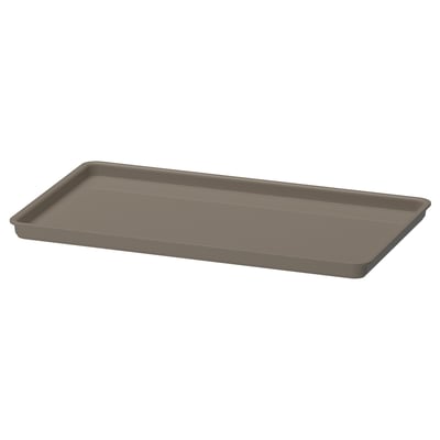 KUGGIS Lid, dark gray-beige, 7x10 ¼ "