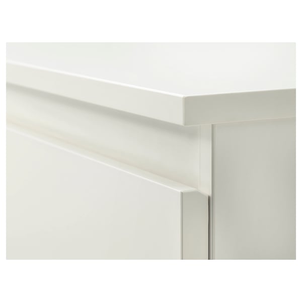 KULLEN 5-drawer chest, white, 271/2x441/8"