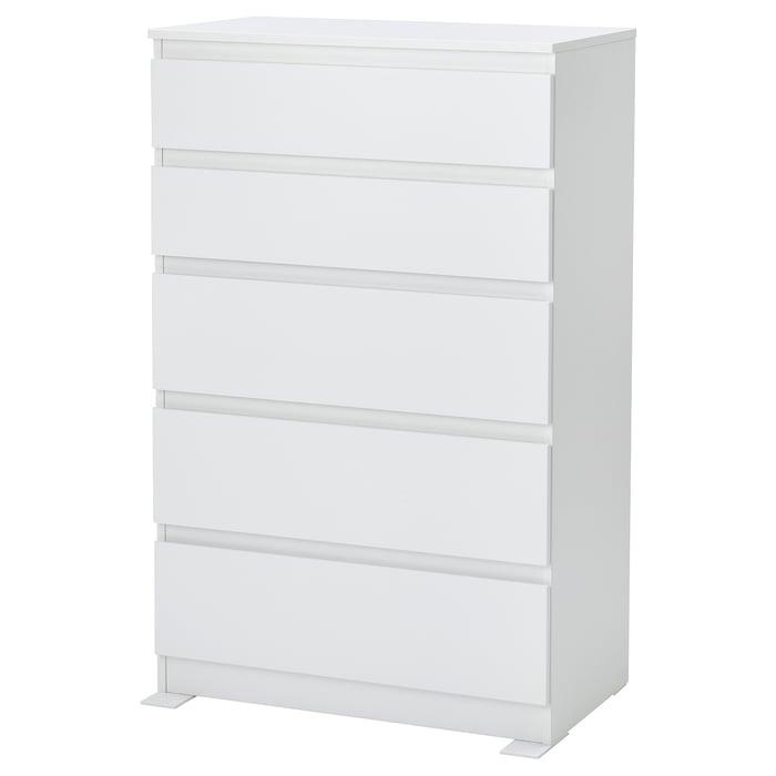 KULLEN 5drawer chest, white, 271/2x441/8" IKEA