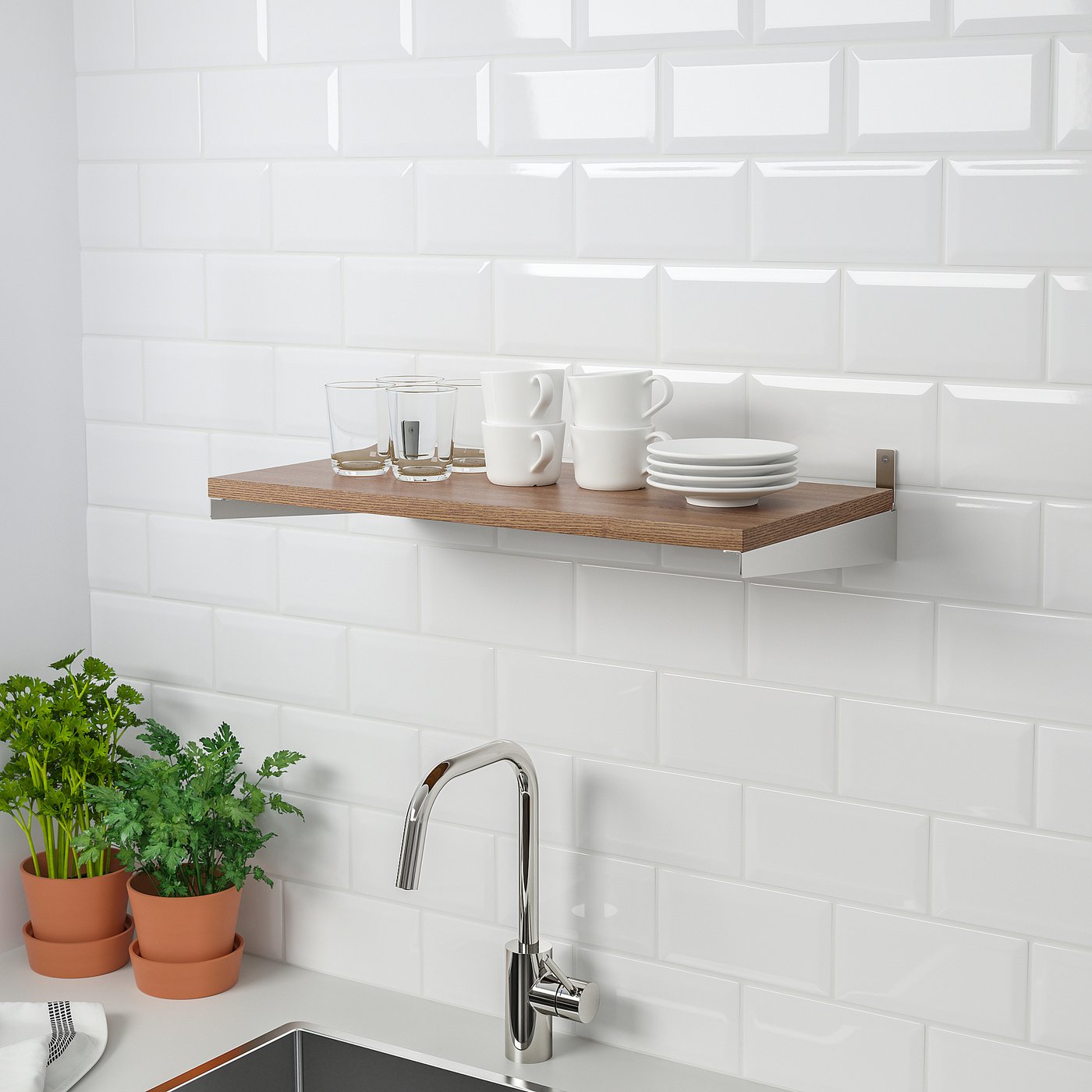 IKEA KUNGSFORS クングスフォルス ウォールシェルフ KUNGSFORS shelf, ash veneer, 235/8