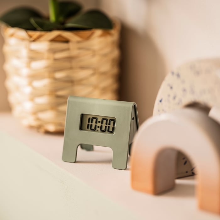 KUPONG alarm clock, green, 1 ½x2 ¼" IKEA