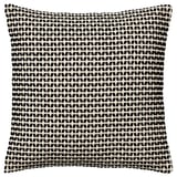 KUSTFLY Cushion cover, beige/black, 20x20 "