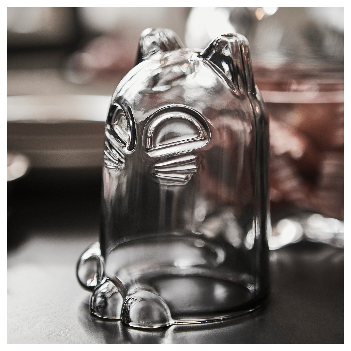 Decoration, cat dark gray 3