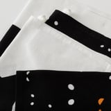 KUSTFYR Dish towel, cat eye/white/black, 18x24 "