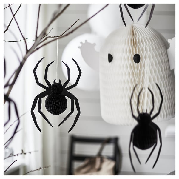 KUSTFYR Hanging decoration, ghost white, 20 "