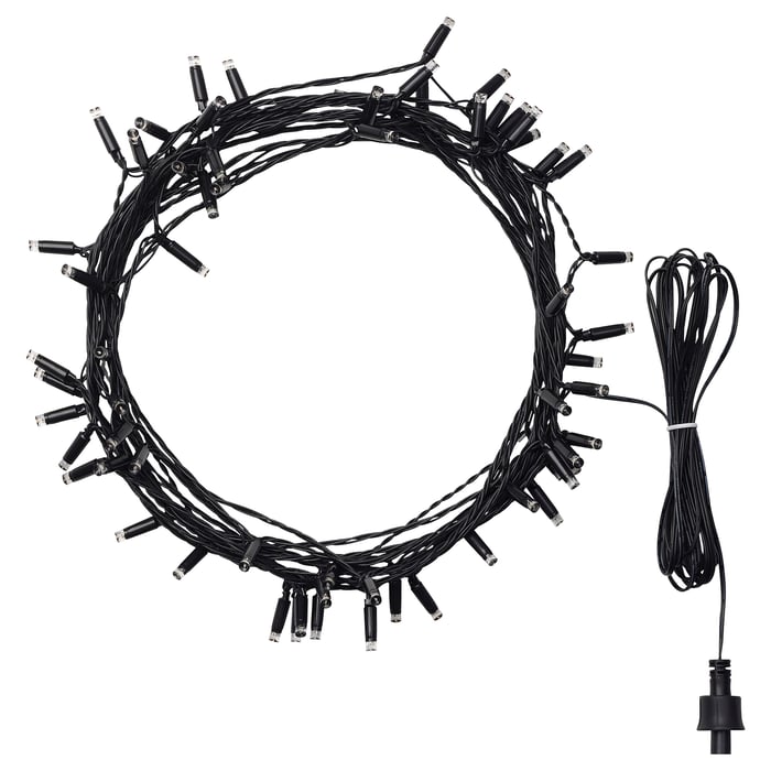 KUSTFYR LED string light with 64 lights, outdoor purple IKEA