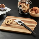 KUSTFYR Rubber spatula, black/white