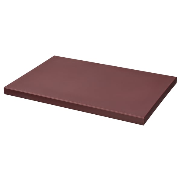 KUSTHOPPARE Cutting board, brown-red, 14 ¾x9 ¾ "