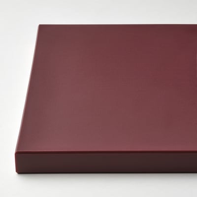 KUSTHOPPARE Cutting board, brown-red, 14 ¾x9 ¾ "