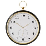 KUTTERSMYCKE Wall clock, black, 18 "