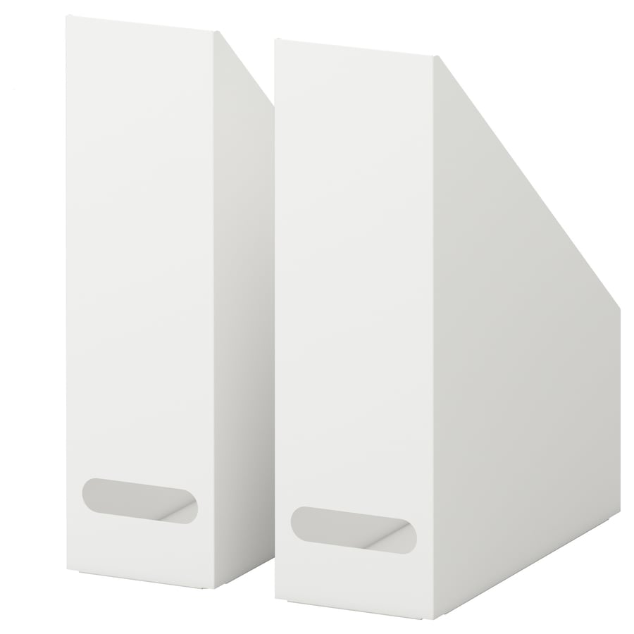 KVISSLE Magazine file, set of 2, white IKEA