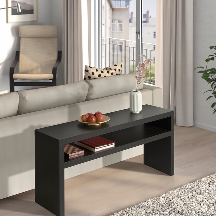LACK console table, blackbrown, 551/8x153/8" IKEA