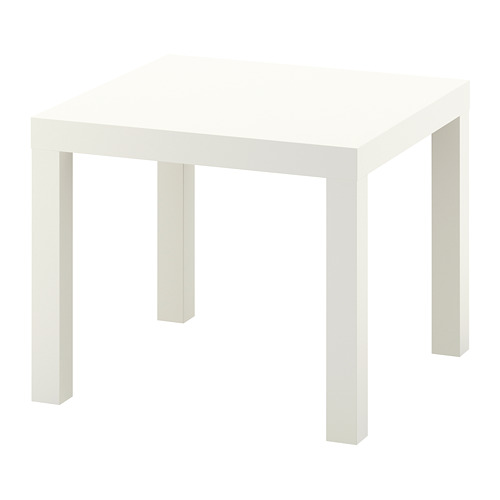 LACK Side table, white, 21 5/8x21 5/8 "