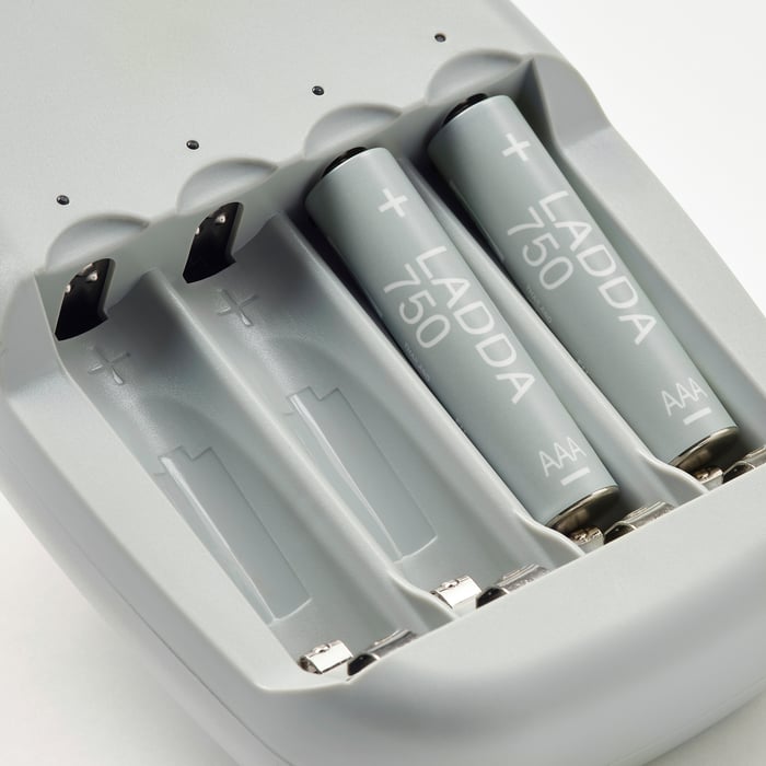 LADDA rechargeable battery, HR03 AAA 1.2V, 750mAh IKEA
