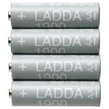 LADDA Rechargeable battery, HR06 AA 1.2V, 1900mAh