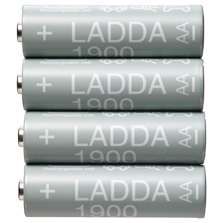 LADDA rechargeable battery, HR06 AA 1.2V, 1900mAh IKEA