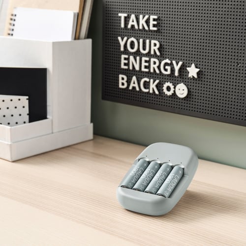 LADDA rechargeable battery, HR06 AA 1.2V, 1900mAh IKEA