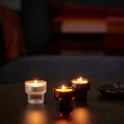 LADUSVALA Tealight holder, mixed colors, 2 ¼ "