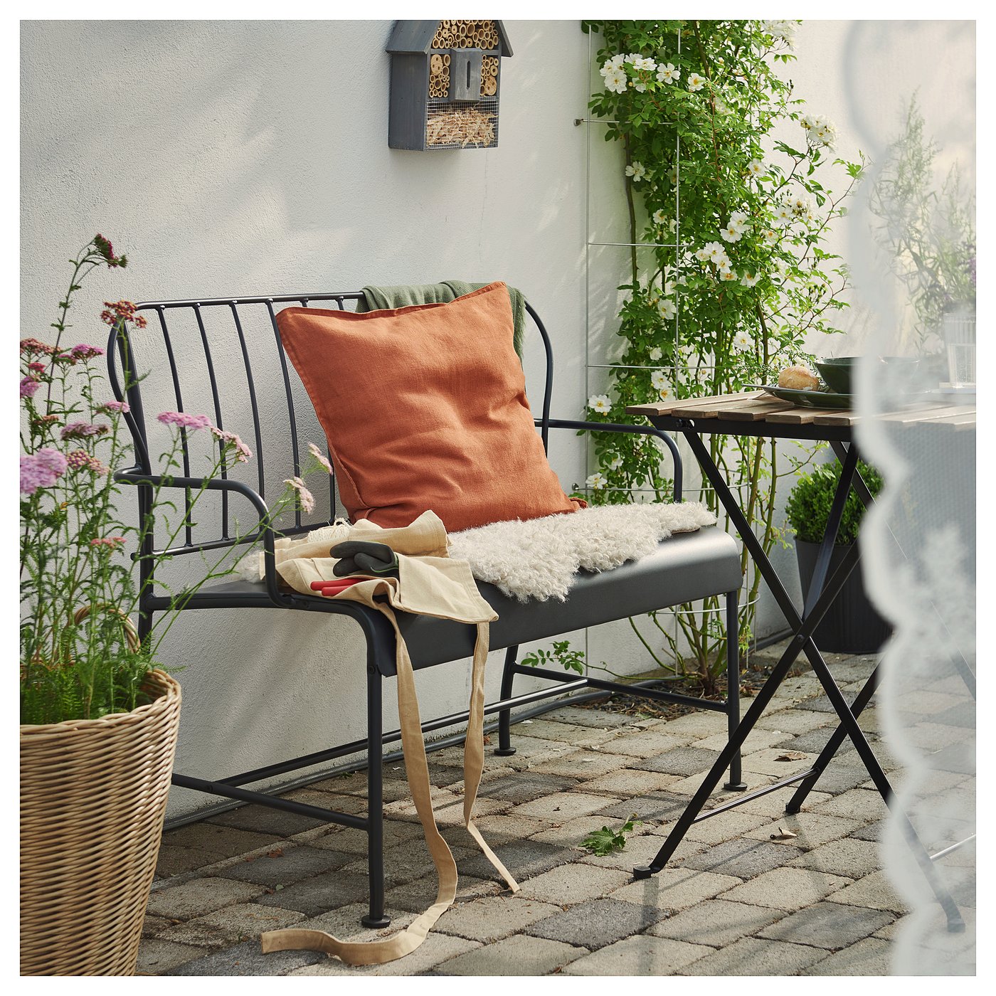 Loveseat, outdoor, gray 6