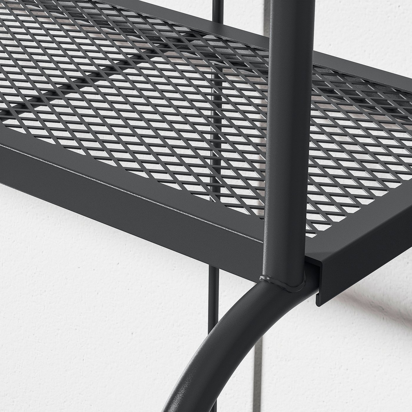 LÄCKÖ shelf unit, gray outdoor/indoor, 361/4x297/8