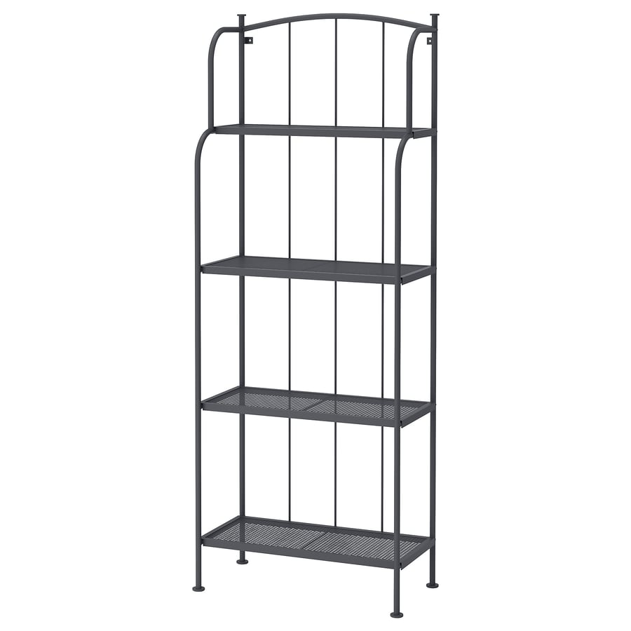 LÄCKÖ Shelving unit, outdoor, gray IKEA