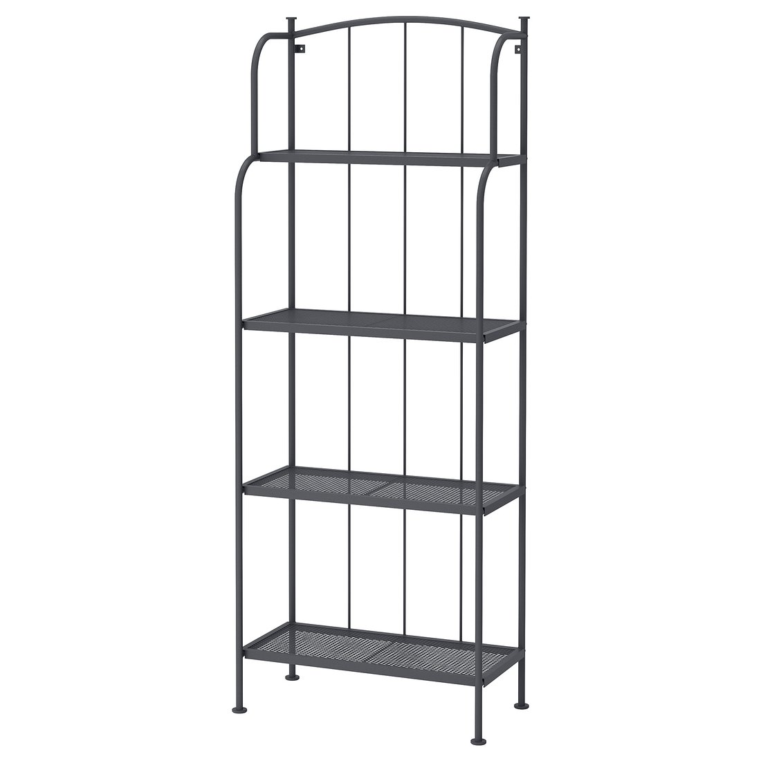 LÄCKÖ Shelving unit, outdoor gray IKEA