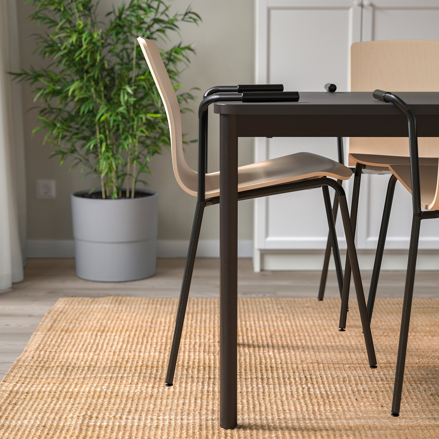 LÄKTARE conference chair, birch veneer/black - IKEA