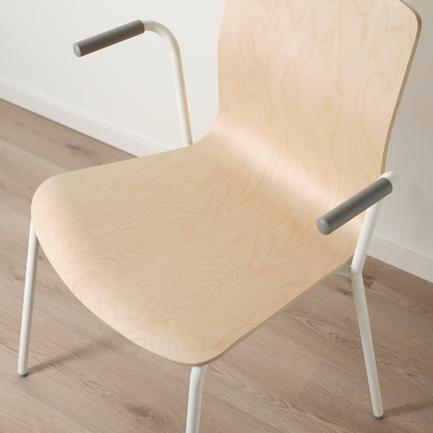 LÄKTARE conference chair, birch veneer/white - IKEA