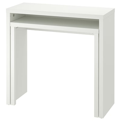LÄNGDHOPP Pull-out desk, white, 35 3/8x15 3/8/28 "